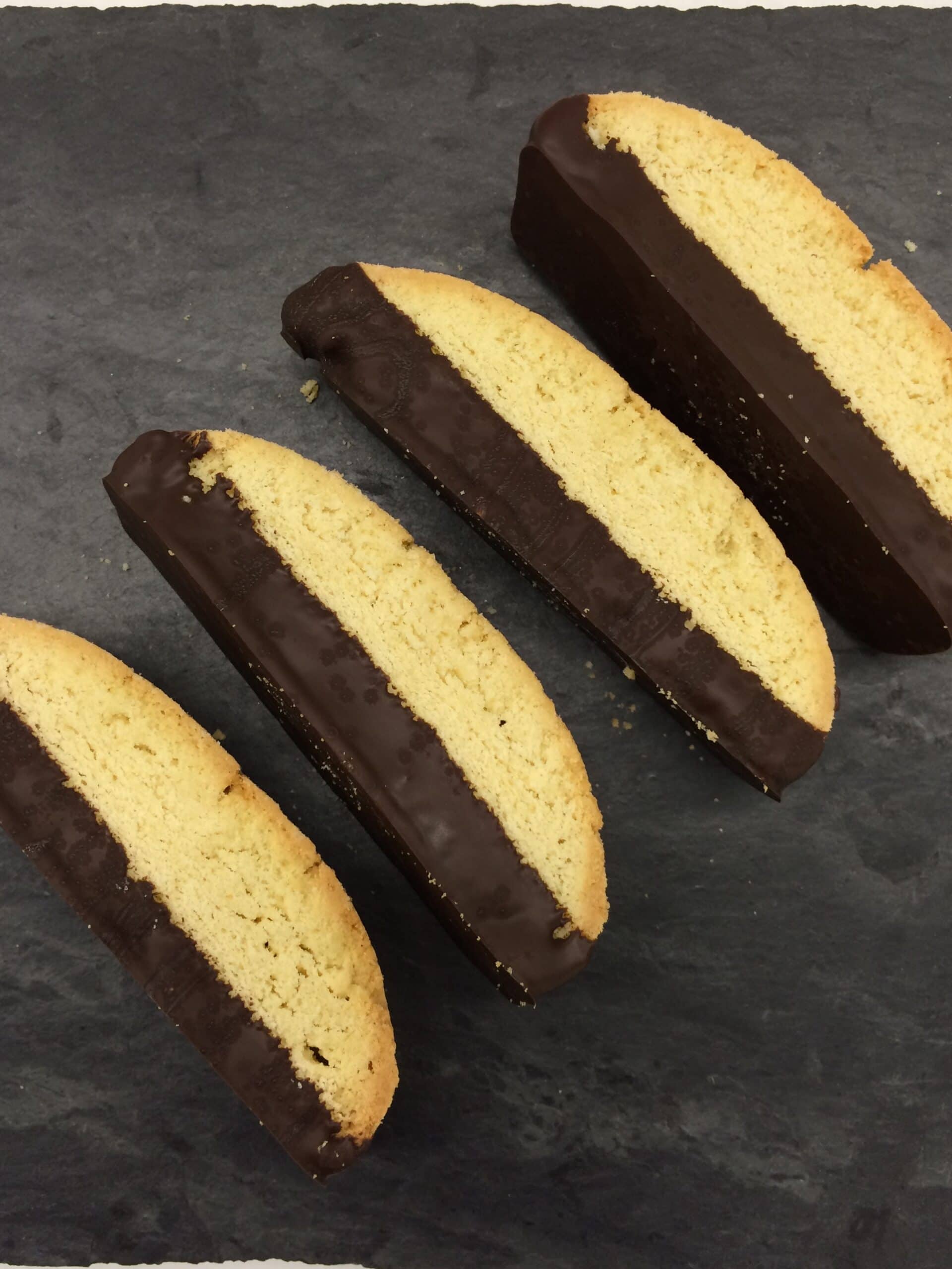Chocolate dipped Almond Biscotti