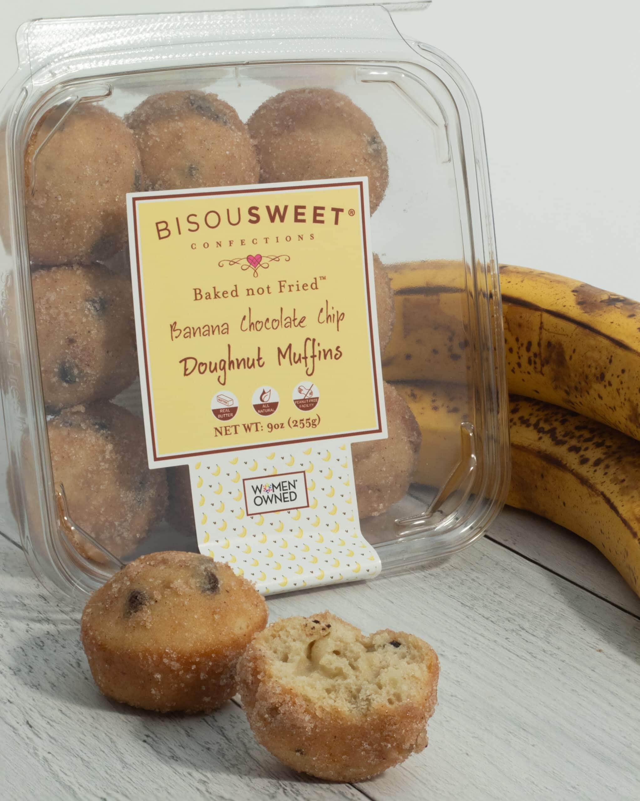 Banana Chocolate Chip Doughnut Muffins