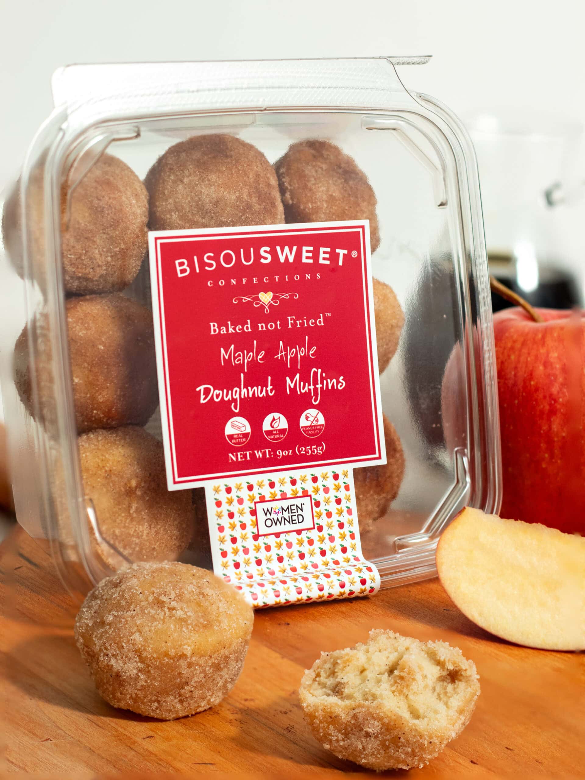 Maple Apple Doughnut Muffins